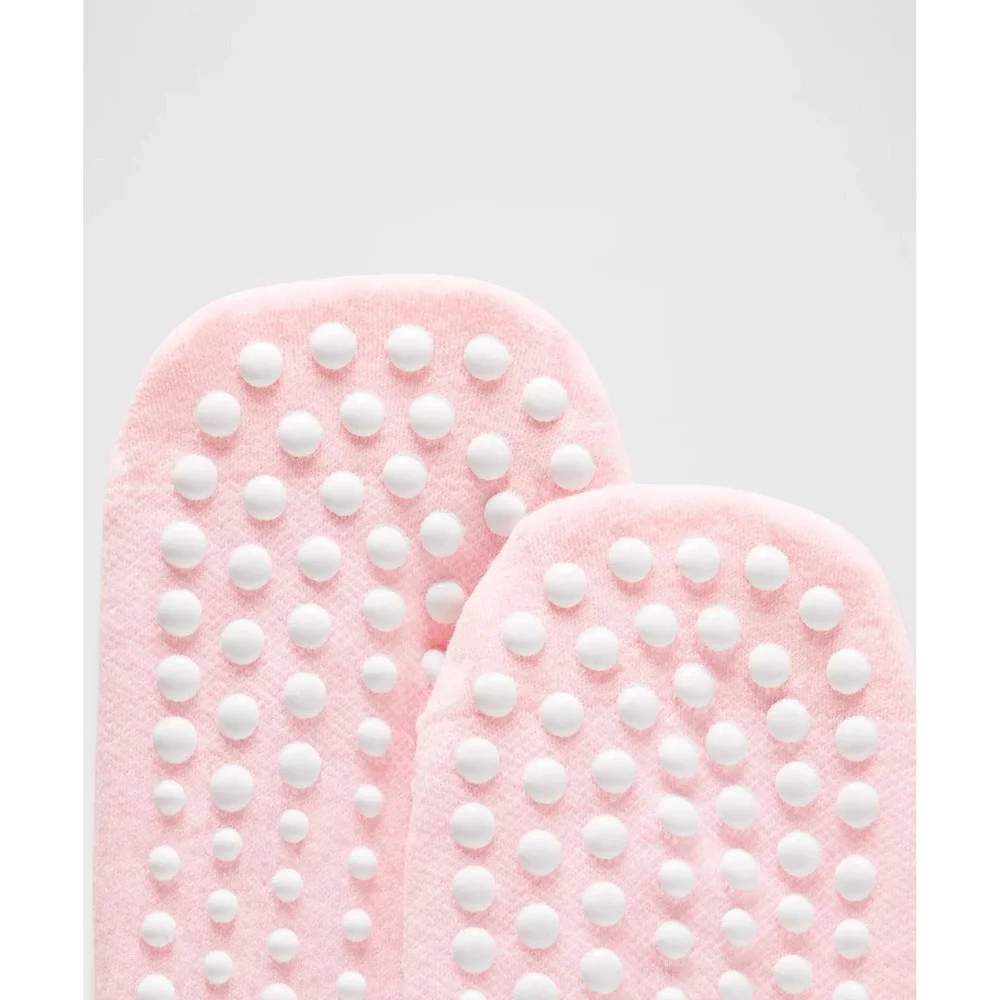 Lululemon-Unisex Find Your Balance Grip Socks *Strappy-Pink Pearl Size XL